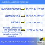 Reinicio de actividades en el IES 9-001 Gral. San Martín