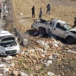 Imágenes del accidente ocurrido este medio día en el acceso Este