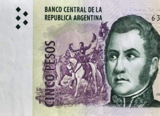 Prorrogan hasta febrero el cambio de billetes de 5 pesos