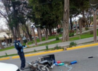San Martín: un vendedor ambulante sufrió un terrible accidente vial