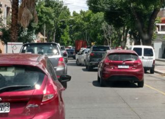 San Martín: caos vehicular por obras en calle Las Heras