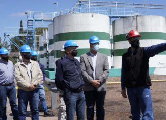 Abed, Rufeil y Ruiz visitaron Derivados Vínicos en Palmira