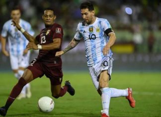 Argentina le ganó 3 – 0 a Venezuela