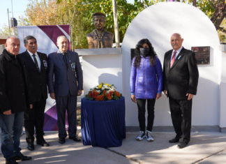 Quedó inaugurado el busto en honor al veterano de Malvinas Gerardo Miranda