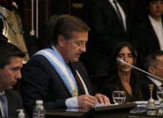El Gobernador Súarez brindó su tercer discurso de apertura legislativa