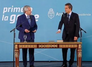 Sergio Massa juró como ministro