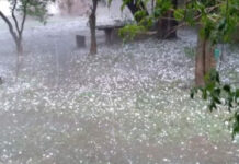 Zona Este bajo alerta naranja por tormentas y granizo
