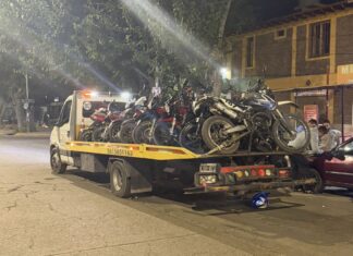 Mega operativo: más de 30 motos retenidas y 50 actas viales