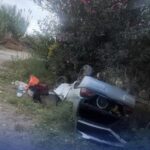 Rivadavia: conductor hospitalizado tras quedarse dormido y volcar